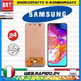 DISPLAY LCD+TOUCH SCREEN SAMSUNG GALAXY A70 SM-A705 A705 FN/DS SCHERMO VETRO!!