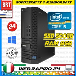 PC DESKTOP FISSO USFF DELL OPTIPLEX 9020M CPU I5-4590T 4GB RAM SSD 128GB WIN10