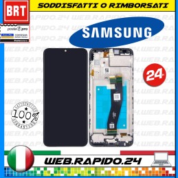 DISPLAY LCD+TOUCH SCREEN+FRAME PER SAMSUNG GALAXY A03S SM-A037G SCHERMO VETRO