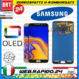 DISPLAY LCD+TOUCH SCREEN ORIGINALE SAMSUNG GALAXY J4+ PLUS 2018 SM J415 FN VETRO