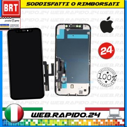 DISPLAY LCD+TOUCH SCREEN +FRAME iTruColor   PER APPLE IPHONE 11 SCHERMO VETRO INCELL...