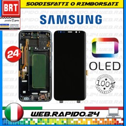 DISPLAY LCD+TOUCH SCREEN+FRAME ORIGNALE PER SAMSUNG S8 PLUS SM-G955 F/FN SCHERMO