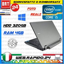 PC NOTEBOOK DELL LATITUDE E6410 14,1" CPU I5 M560 RAM 4GB HDD 320GB +WIN 10! 