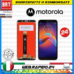 DISPLAY LCD+TOUCH SCREEN MOTOROLA MOTO E6 PLAY XT2029 XT-2029 SCHERMO VETRO NERO