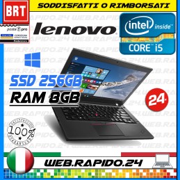 PC NOTEBOOK LENOVO THINKPAD T460 14" CPU i5-6300U RAM 8GB SSD 256GB IPS FULL HD!