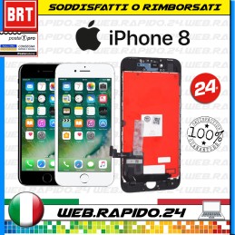 DISPLAY LCD+TOUCH SCREEN+FRAME PARI ORIGINALE PER APPLE IPHONE 8 8G SCHERMO