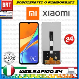 DISPLAY LCD+TOUCH SCREEN PER XIAOMI REDMI 9C M2006C3MG SCHERMO VETRO NERO_24H!