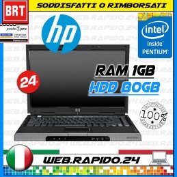 PC NOTEBOOK PORTATILE HP PAVILLON DV1000 14 INTEL T2400 1GB RAM 80GB HDD 1.83GHZ