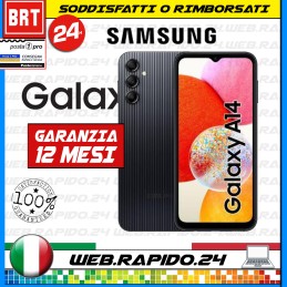 S13_SMARTPHONE SAMSUNG GALAXY A14 128GB NERO BLACK DUAL SIM +BOX BLOCCO GOOGLE