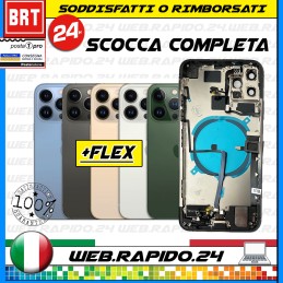 BACK COVER SCOCCA POSTERIORE COMPLETA+FLEX+FRAME PER APPLE IPHONE 13 PRO TELAIO!