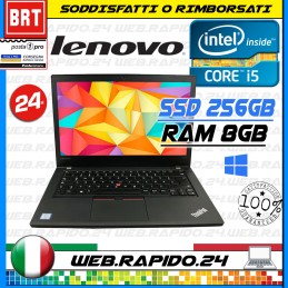 PC NOTEBOOK PORTATILE LENOVO THINKPAD L470 14" INTEL i5-6300U RAM 8GB HDD 500GB