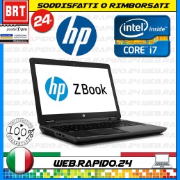 PC NOTEBOOK PORTATILE HP ZBOOK 15,6" CPU i7 RAM 8GB SSD 256GB _24H!!