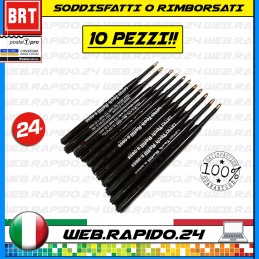 V341_LOTTO 11x REFILL RICARICA UMATECH 8-0835 ISO1275727-2-G2 1.0MM COLORE NERO