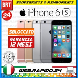 SMARTPHONE APPLE IPHONE 6S 64GB ROSA PINK IOS RICONDIZIONATO OTTIMO GARANZIA ITA