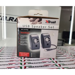 USB POWERED SPEAKER SET TRUST SP 2750P PER LAPTOP TABLET CON SCATOLA ORIGINALE