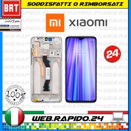 DISPLAY LCD+TOUCH SCREEN+FRAME ORIGINALE XIAOMI REDMI NOTE 8 PRO M1906G7G VETRO