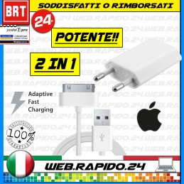 CARICABATTERIA CAVO SPINA 5W USB ORIGINALE APPLE IPHONE 4 4G 4S 3 3G 3GS IPAD