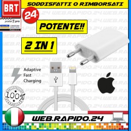 CARICABATTERIA CAVO SPINA 5W USB LIGHTING ORIGINALE APPLE IPHONE 5 6 7 8 X 11 12