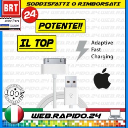 CAVO DATI PARI ORIGINALE USB PER APPLE IPAD IPOD IPHONE 4 4S 4G 3G 3GS CAVETTO 