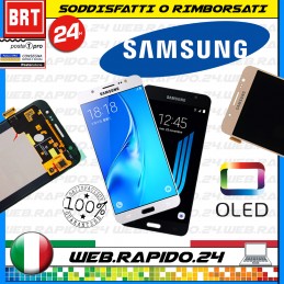 DISPLAY LCD+TOUCH SCREEN OLED PER SAMSUNG GALAXY J5 2016 SM-J510FN SCHERMO VETRO