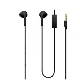 AURICOLARI CUFFIE STEREO SAMSUNG INGRESSO JACK AUX 3.5MM IN EAR NERO OTTIME