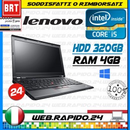 PC NOTEBOOK PORTATILE LENOVO THINKPAD X230 12" I5-3380M 4GB RAM HDD 500GB WIN10