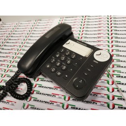 V15_TELEFONO FISSO A FILO DA MURO SCIRVANIA PANASONIC TS520EX NERO BUONO 