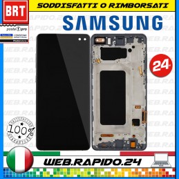 DISPLAY LCD+TOUCH SCREEN+FRAME PARI ORIGINALE SAMSUNG GALAXY S10+ PLUS SM-G975F 