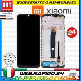 DISPLAY LCD+TOUCH SCREEN+FRAME ORIGINALE PER XIAOMI REDMI 12C 22126RN91Y SCHERMO