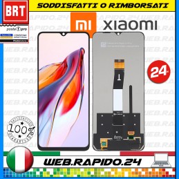 DISPLAY LCD+TOUCH SCREEN ORIGINALE PER XIAOMI REDMI 12C 22126RN91Y VETRO_24H