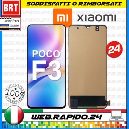 DISPLAY LCD+TOUCH SCREEN PARI A ORIGINALE PER XIAOMI POCO F3 M2012K11AG SCHERMO 