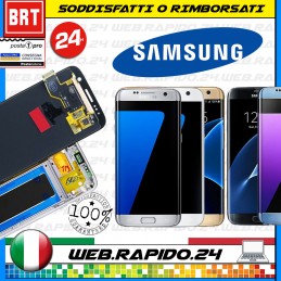 D68_DISPLAY LCD+TOUCH SCREEN SAMSUNG GALAXY S7 SM-G930 SCHERMO VETRO NERO LEGGI 