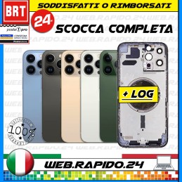 D67_BACK SCOCCA POSTERIORE VETRO+FRAME COMPLETA  APPLE IPHONE 13 PRO MAX BIANCO