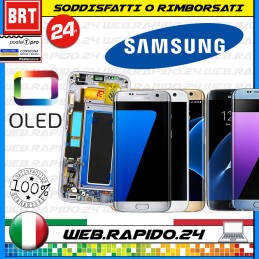 DISPLAY LCD+TOUCH SCREEN+FRAME ORIGINALE SAMSUNG GALAXY S7 EDGE G935F VETRO