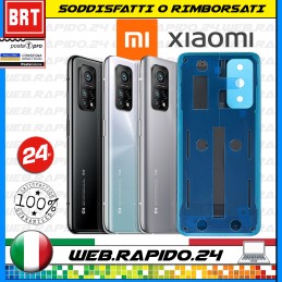 BACK COVER SCOCCA POSTERIORE VETRO+BIADESIVO XIAOMI REDMI MI 10T/10T PRO