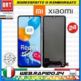 DISPLAY LCD+TOUCH SCREEN PER XIAOMI REDMI NOTE 11 4G 2201117TY  SCHERMO VETRO