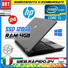 PC NOTEBOOK PORTATILE HP PROBOOK 6470B 14" CPU I5-3400M RAM 4GB SSD 128GB_24H!  