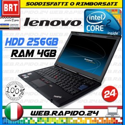 PC NOTEBOOK PORTATILE LENOVO X300 13.3" CPU DUO RAM 4GB HDD 256GB 