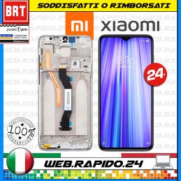 DISPLAY LCD+TOUCH SCREEN+FRAME PARI ORIGINALE X XIAOMI REDMI NOTE 8 PRO M1906G7G