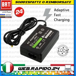 ALIMENTATORE CARICATORE 5V 2A 50/60HZ COMPATIBILE ALIMENTATORE PER SONY PSP 1000