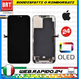 D59-DISPLAY LCD+TOUCH SCREEN+FRAME OLED X APPLE IPHONE 12 PRO MAX VETRO_24H