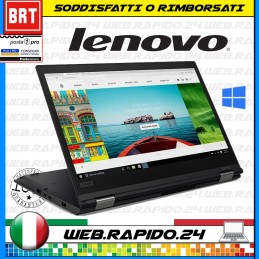 PC NOTEBOOK PORTATILE LENOVO X380 13.5" CPU i5-8250U RAM 16GB SSD 256GB TOUCH