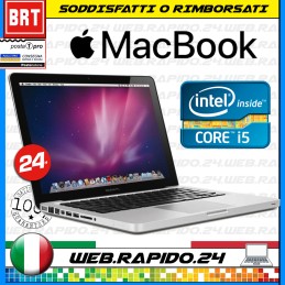 APPLE MACBOOK PRO A1278 13,3" CPU INTEL CORE I5 1GEN RAM 4GB HDD 500GB