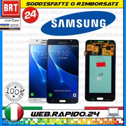 DISPLAY LCD+TOUCH SCREEN PER SAMSUNG GALAXY J7 2015 SM-J700F J700 SCHERMO VETRO