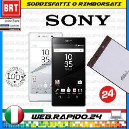 DISPLAY LCD+TOUCH SCREEN PER SONY XPERIA Z5 E6603 E6653 SCHERMO VETRO BIANCO