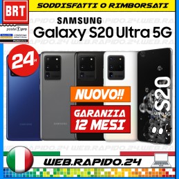 NUOVO! SMARTPHONE SAMSUNG GALAXY S20 ULTRA 5G 128GB 256GB SM-G988B GAR.ITALIA !!