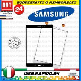 TOUCH SCREEN+VETRO DISPLAY PER SAMSUNG GALAXY TAB A 9.7 SM-T550 T555 BIANCO