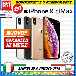 APPLE IPHONE XS MAX NUOVO! IOS 64GB 256GB BIANCO NERO ORO GARANZIA 24 MESI! 24H