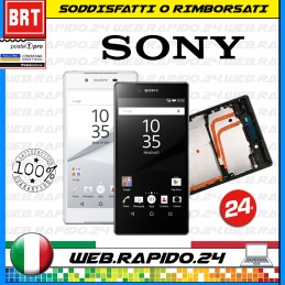 DISPLAY LCD+TOUCH SCREEN+FRAME PER SONY XPERIA Z5 E6603 E6653 VETRO SCHERMO 24H