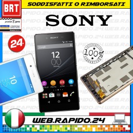 DISPLAY LCD+TOUCH SCREEN+FRAME SONY XPERIA Z3 PLUS E6553 VETRO SCHERMO